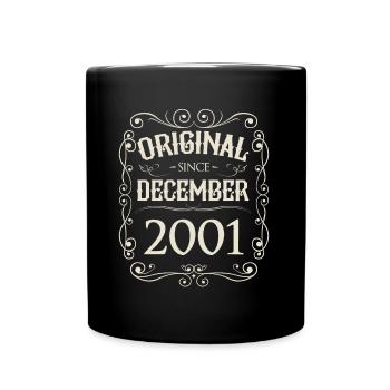 Millésime - Original depuis décembre 2001 Anniversaire - Mug uni - noir - Devant