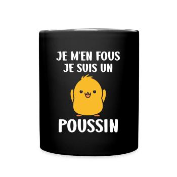 Humour bébé poussin - Mug uni - noir - Devant