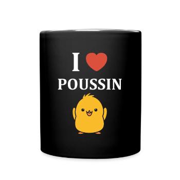 Humour bébé poussin - Mug uni - noir - Devant