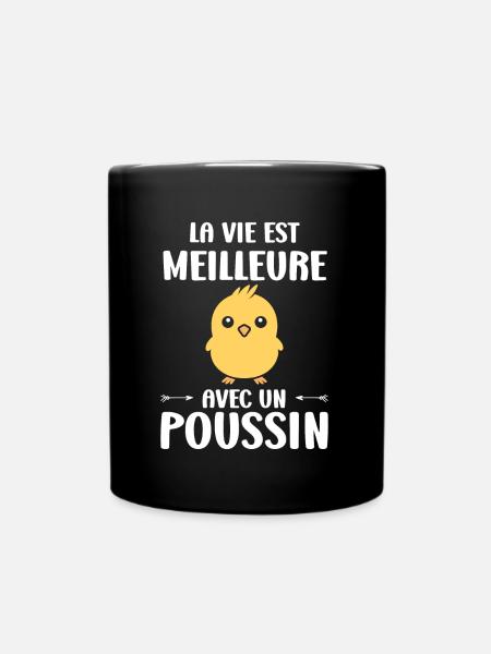 Humour bébé poussin - Mug uni - noir