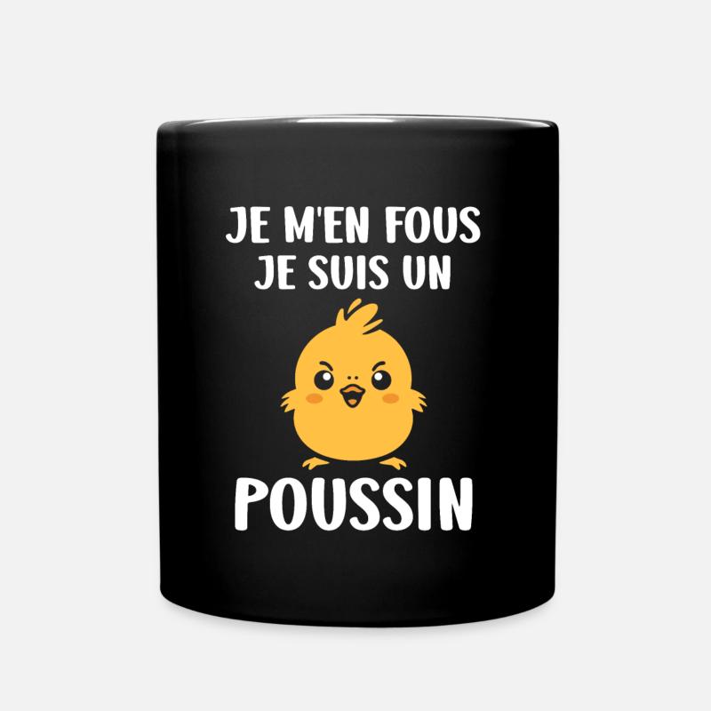 Humour petit poussin - Mug uni - noir