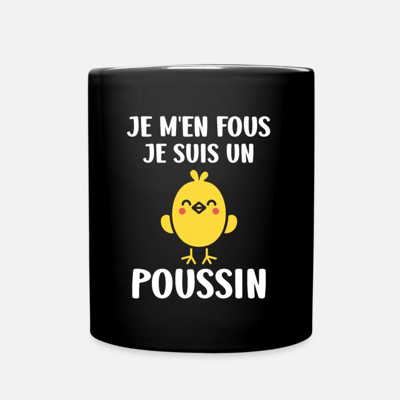 Humour petit poussin - Mug uni - noir