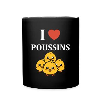 Humour bébé poussin - Mug uni - noir - Devant