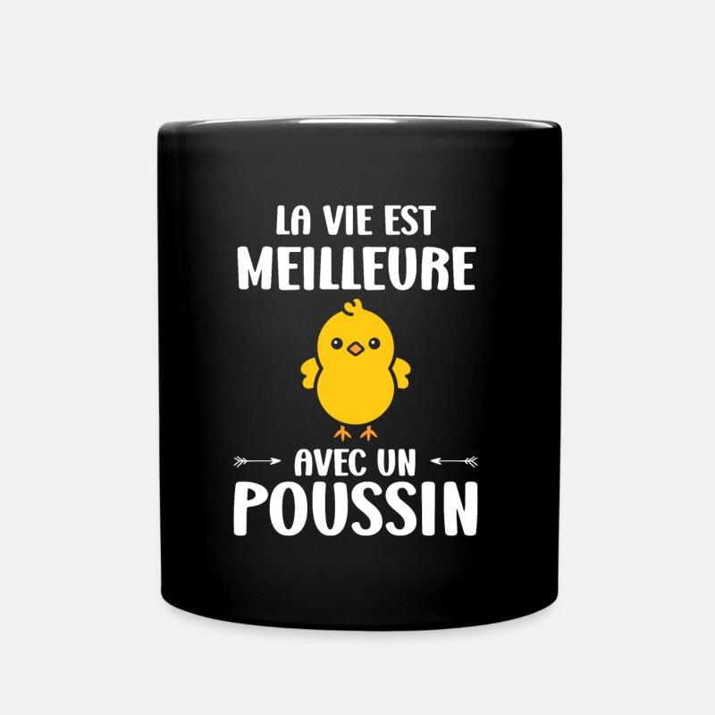 Humour bébé poussin - Mug uni - noir