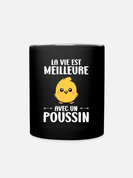 Humour petit poussin - Mug uni - noir