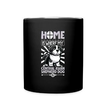 Home - Central Asian Ovcharka - Full Colour Mug - black - Front