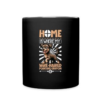 Accueil - Český fousek - Mug uni - noir - Devant