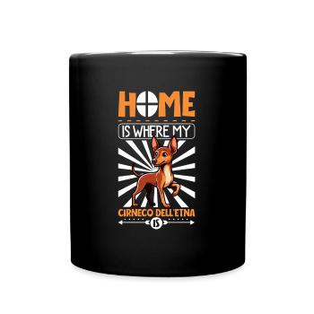 Home - Cirneco dell'Etna - Full Colour Mug - black - Front