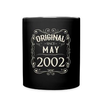 Millésime - Original depuis mai 2002 Anniversaire - Mug uni - noir - Devant