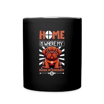 Accueil - Dogue de Bordeaux - Mug uni - noir - Devant