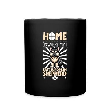 Home - Eastern European Shepherd - Full Colour Mug - black - Front