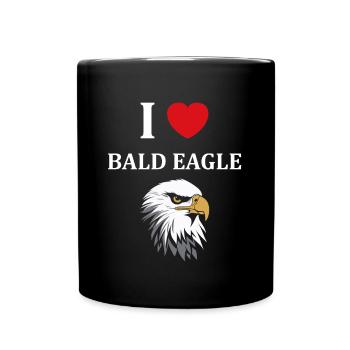 Citation humour Oiseau aigle - Mug uni - noir - Devant