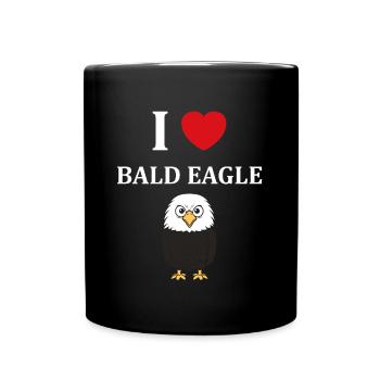 Citation humour Oiseau aigle - Mug uni - noir - Devant