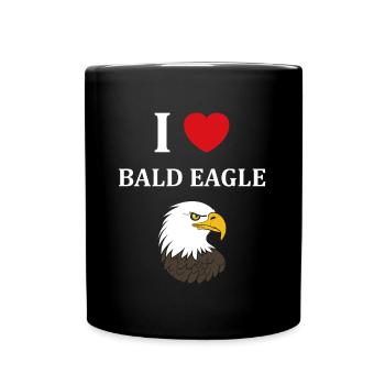 Citation humour Oiseau aigle - Mug uni - noir - Devant