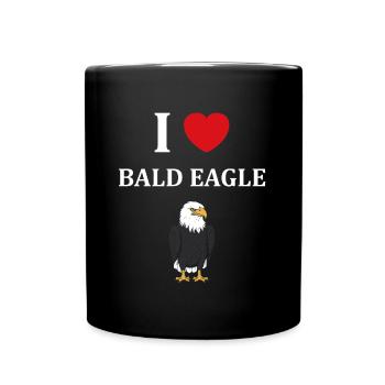 Citation humour Oiseau aigle - Mug uni - noir - Devant