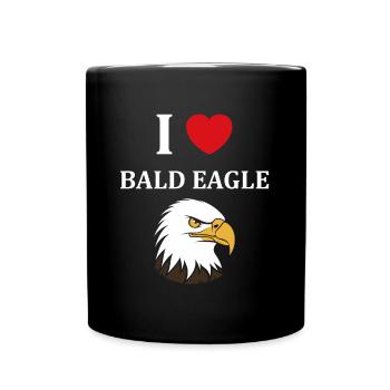 Citation humour Oiseau aigle - Mug uni - noir - Devant