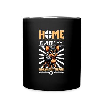 Accueil - English Toy Terrier - Mug uni - noir - Devant