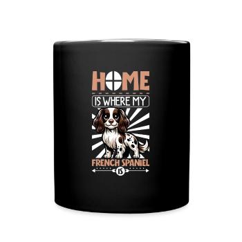 Home - Epagneul Français - Full Colour Mug - black - Front