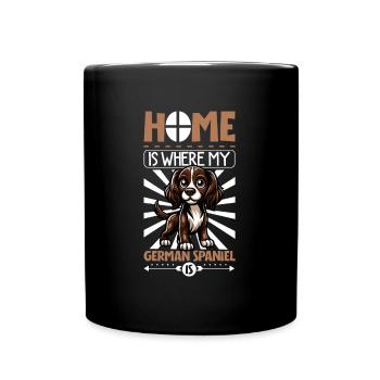 Home - German Quail Dog - Full Colour Mug - black - Front