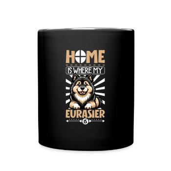 Accueil - Eurasier - Mug uni - noir - Devant