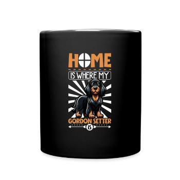 Accueil - Gordon Setter - Mug uni - noir - Devant