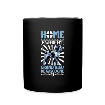 Accueil - Grand Bleu de Gascogne - Mug uni - noir - Devant
