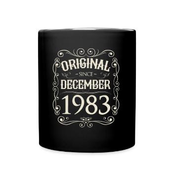 Millésime - Original depuis décembre 1983 Anniversaire - Mug uni - noir - Devant