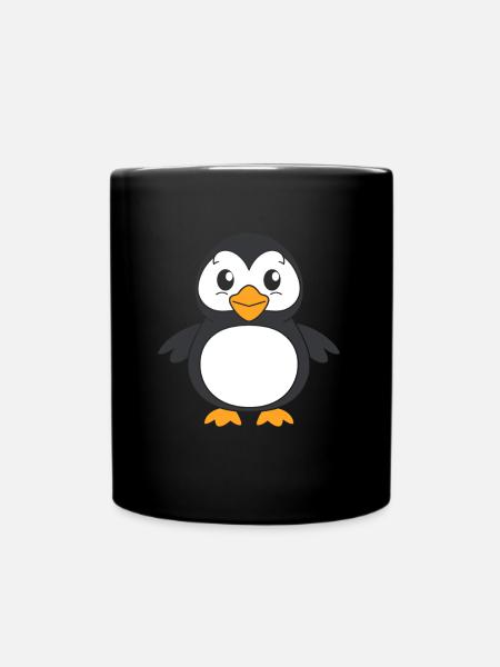 puffin - Full Colour Mug - black