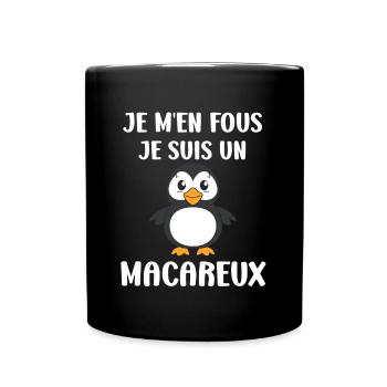macareux - Mug uni - noir - Devant