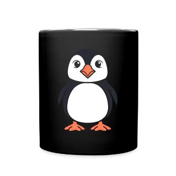 macareux - Mug uni - noir - Devant