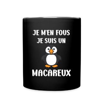 macareux - Mug uni - noir - Devant