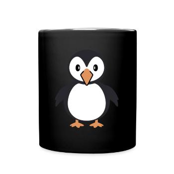 macareux - Mug uni - noir - Devant