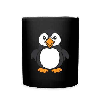 macareux - Mug uni - noir - Devant