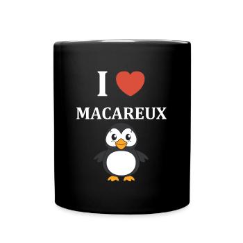 macareux - Mug uni - noir - Devant