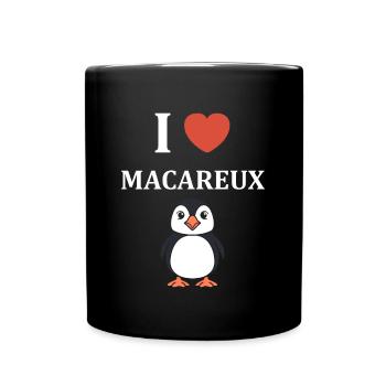 macareux - Mug uni - noir - Devant