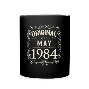 Vintage - Original depuis l'anniversaire de mai 1984 - Mug uni - noir - Devant