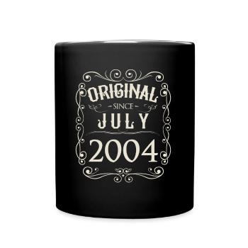 Vintage - Original depuis l'anniversaire de juillet 2004 - Mug uni - noir - Devant