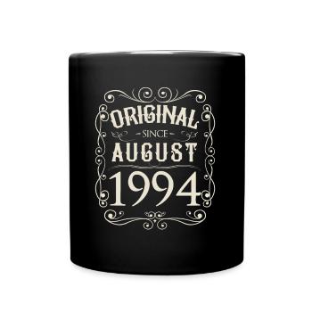 Vintage - Original depuis l'anniversaire d'août 1994 - Mug uni - noir - Devant