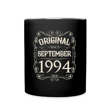 Vintage - Original depuis l'anniversaire de septembre 1994 - Mug uni - noir - Devant