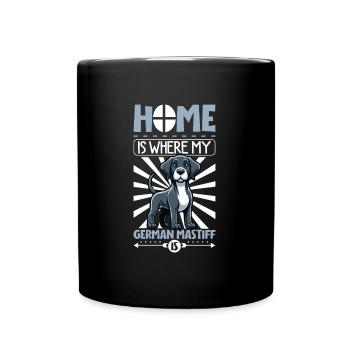 Accueil - Dogue Allemand - Mug uni - noir - Devant