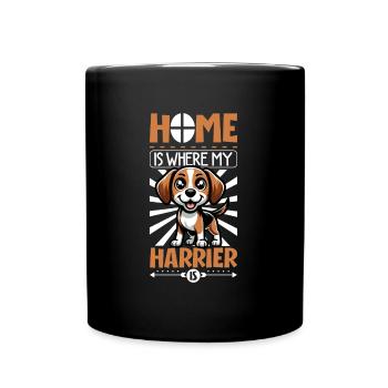 Zuhause - Harrier - Tasse einfarbig - Schwarz - Vorne