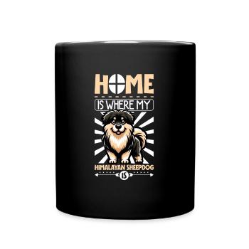 Home - Himalayan Shepherd Dog - Full Colour Mug - black - Front
