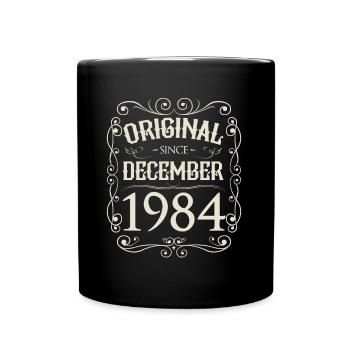 Vintage - Original depuis l'anniversaire de décembre 1984 - Mug uni - noir - Devant