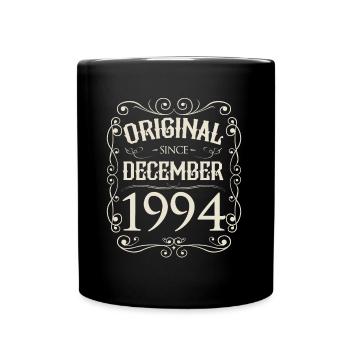 Vintage - Original depuis l'anniversaire de décembre 1994 - Mug uni - noir - Devant