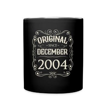 Vintage - Original depuis l'anniversaire de décembre 2004 - Mug uni - noir - Devant