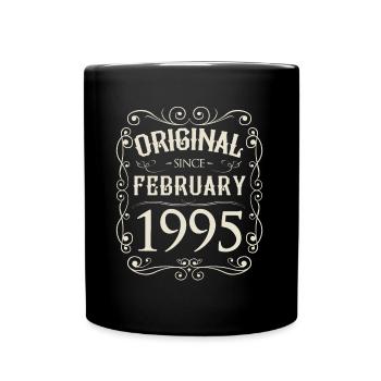 Vintage - Original depuis l'anniversaire de février 1995 - Mug uni - noir - Devant