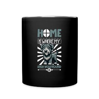 Accueil - Irish Wolfhound - Mug uni - noir - Devant