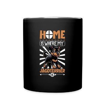 Accueil - Terrier de chasse allemand - Mug uni - noir - Devant