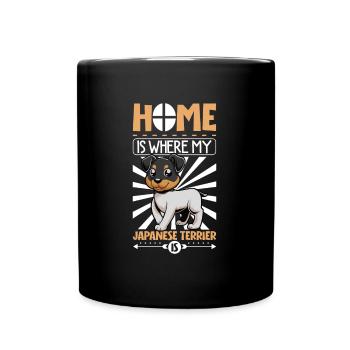 Accueil - Terrier japonais - Mug uni - noir - Devant