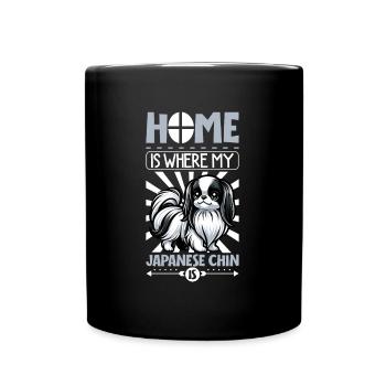 Home - Japan Chin - Full Colour Mug - black - Front